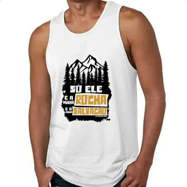 Camiseta Regata Gospel Salmos 62.2 - Imagem 4