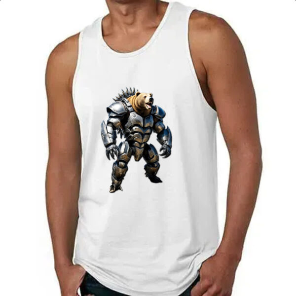 Camiseta Regata Guerreiro Urso Cyborg - Imagem 4