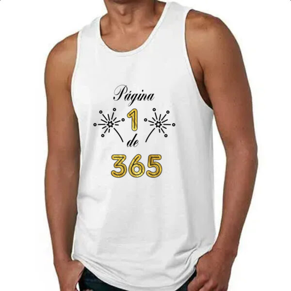 Camiseta Regata Ano Novo pagina 1 de 365 - Imagem 4