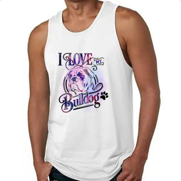 Camiseta Regata I love my Bulldog - Imagem 4