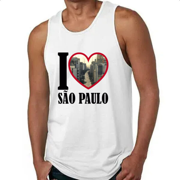 Camiseta Regata I love sao paulo - Imagem 4