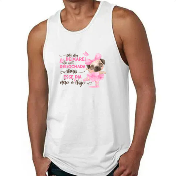 Camiseta Regata Ironico Um dia deixarei de ser debochada - Imagem 4