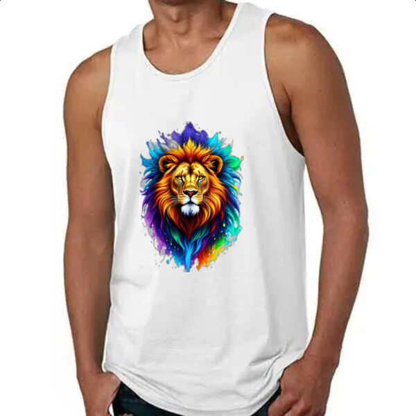 Camiseta Regata Leao de Juda Watercorlor Splash - Imagem 4