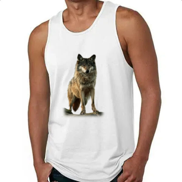 Camiseta Regata Lobo cinza americano - Imagem 4