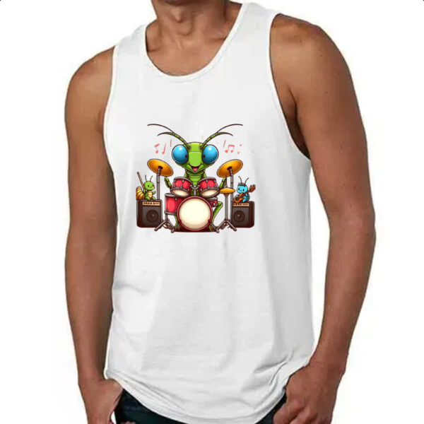 Camiseta Regata Louva Deus Baterista - Imagem 4