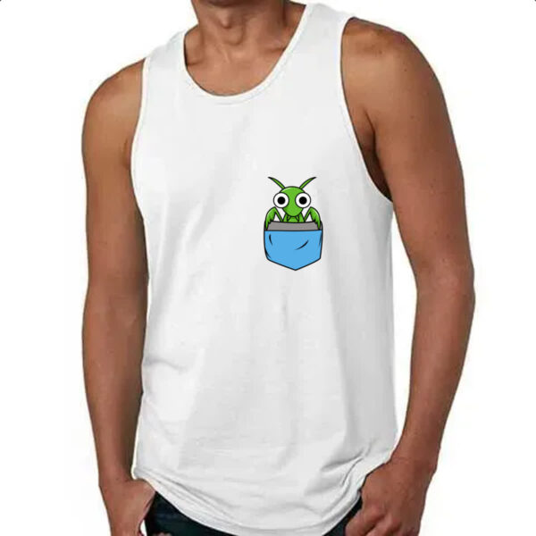 Camiseta Regata Louva Deus no bolso - Imagem 4