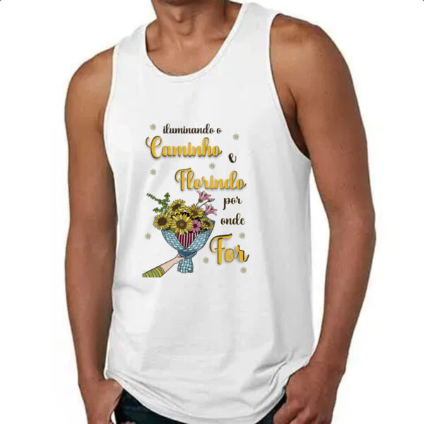 Camiseta Regata Mulher ilumando o caminho - Imagem 4