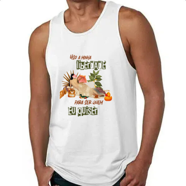 Camiseta Regata Mulher liberdade - Imagem 4