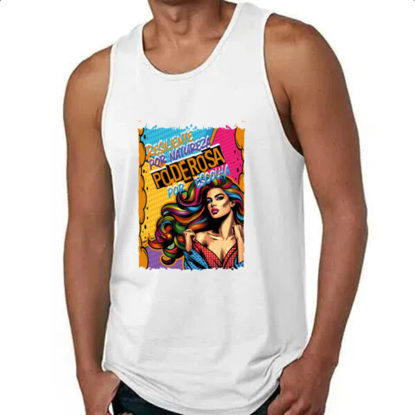 Camiseta Regata Mulher resiliente - Imagem 4