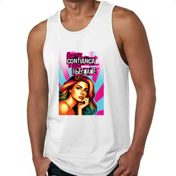 Camiseta Regata Mulher veste confianca - Imagem 4