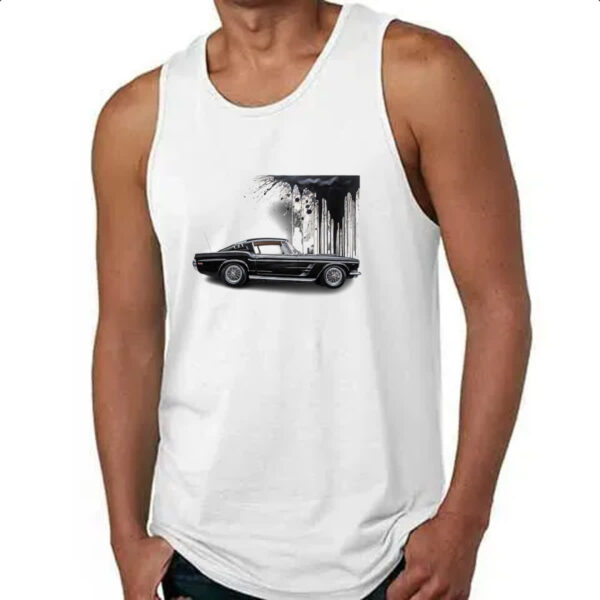 Camiseta Regata Muscle Car Grafite Art - Imagem 4