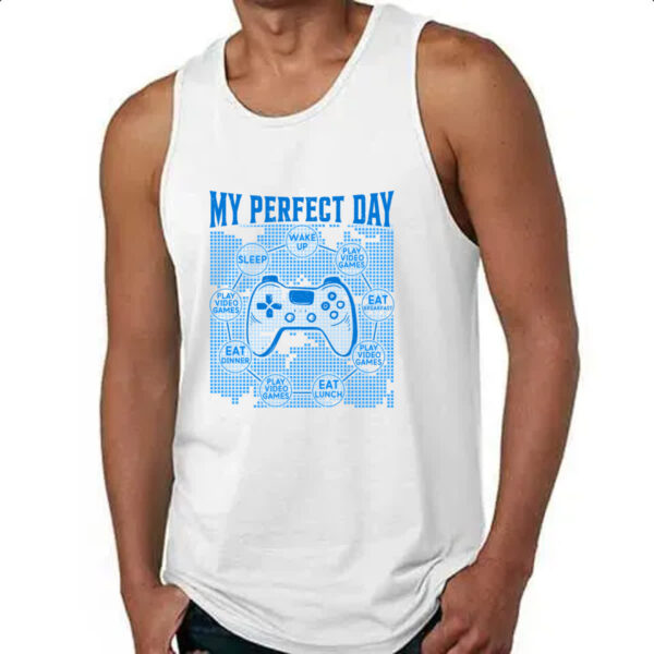 Camiseta Regata My perfect day games - Imagem 4