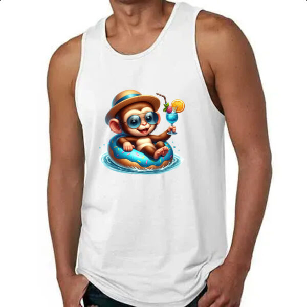 Camiseta Regata Macaco na boia - Imagem 4