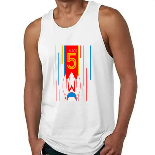 Camiseta Regata Mach 5 banner e listras - Imagem 4