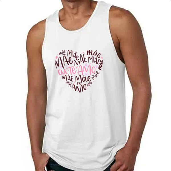 Camiseta Regata Mae coracao palavras te amo - Imagem 4