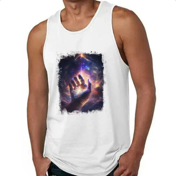 Camiseta Regata Mao de Deus criando o universo - Imagem 4