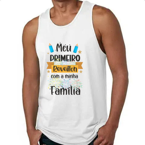 Camiseta Regata Meu primeiro reveillon - Imagem 4