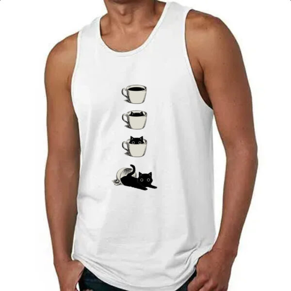 Camiseta Regata Minha xicara de gato - Imagem 4