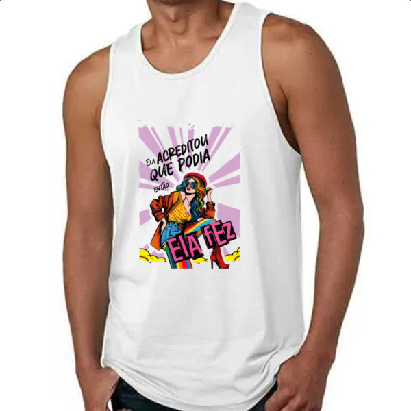 Camiseta Regata Mulher acreditou - Imagem 4