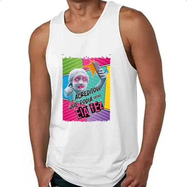 Camiseta Regata Mulher acreditou e fez - Imagem 4