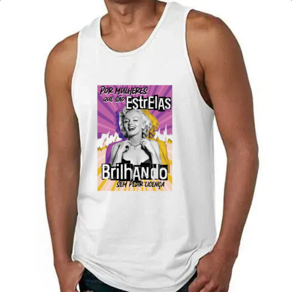 Camiseta Regata Mulher brilhando - Imagem 4