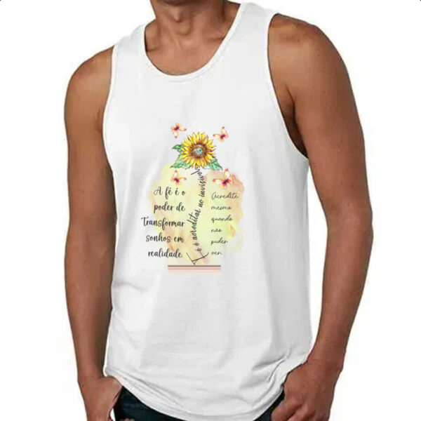 Camiseta Regata A fe e o poder de transformar - Imagem 4