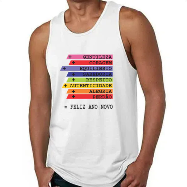 Camiseta Regata Ano novo de acoes - Imagem 4