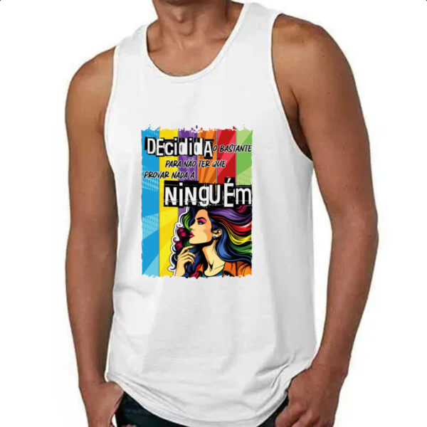 Camiseta Regata Mulher decidida - Imagem 4