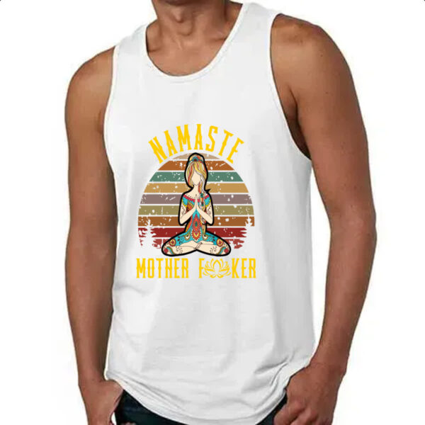 Camiseta Regata Namaste mother f - Imagem 4
