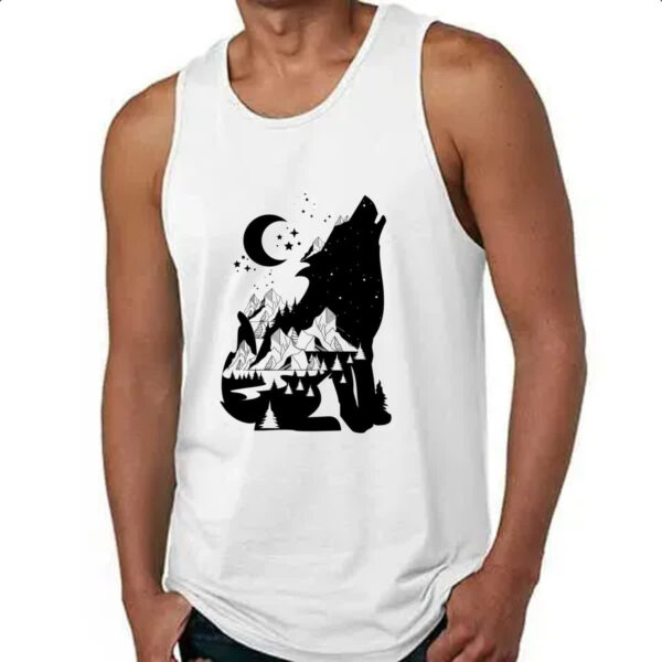 Camiseta Regata Night Wolf - Imagem 4