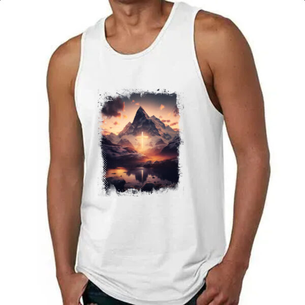 Camiseta Regata A fe move montanhas 1 - Imagem 4