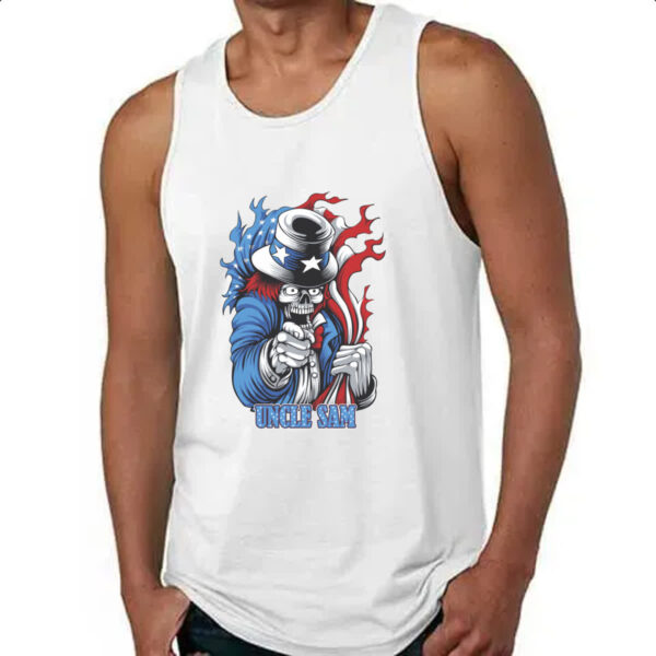 Camiseta Regata Uncle Sam Skull - Imagem 4