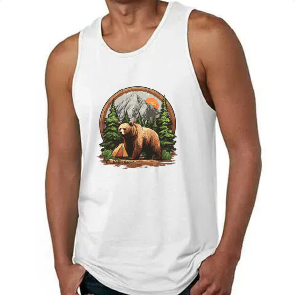 Camiseta Regata Urso camping - Imagem 4