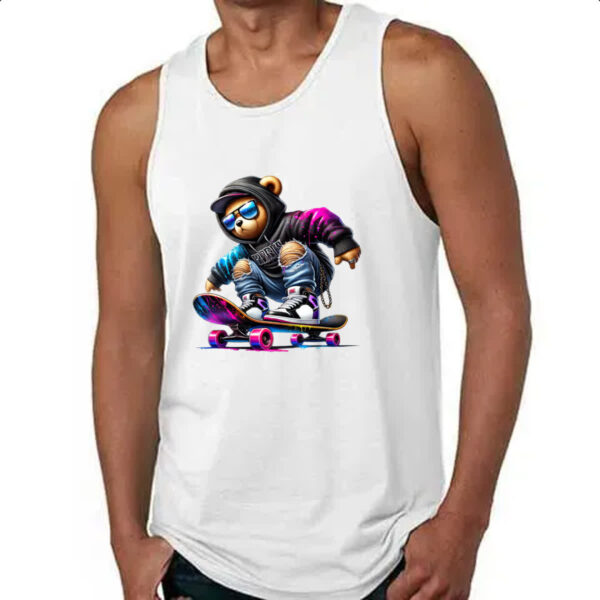 Camiseta Regata Urso skatista - Imagem 4
