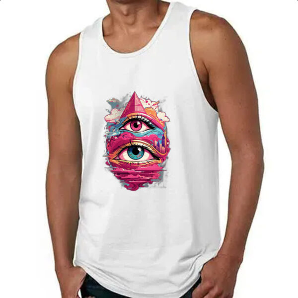Camiseta Regata Olho de Horus no ceu Street Art - Imagem 4