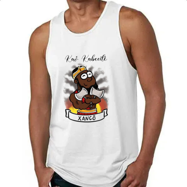 Camiseta Regata Orixas Cartoon Xango Kao Kabecile - Image 4