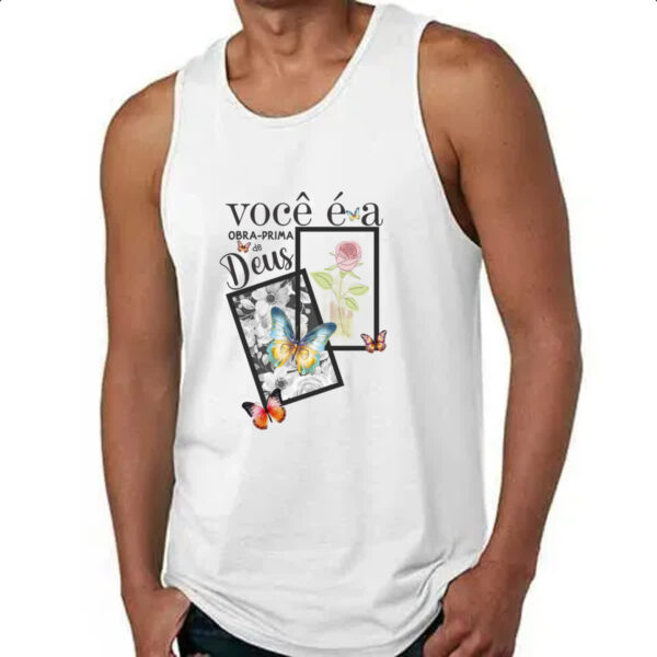 Camiseta Regata Obra prima de Deus - Imagem 4