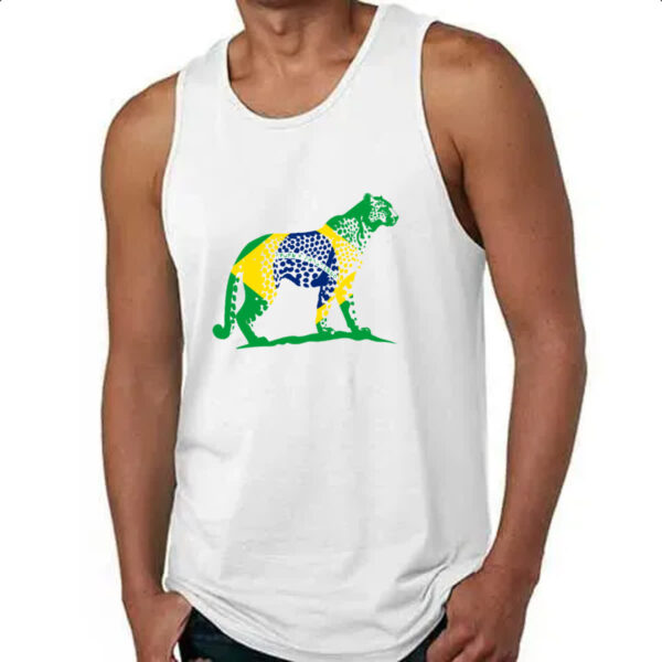 Camiseta Regata Onca Pintada Fauna Brasil - Imagem 4
