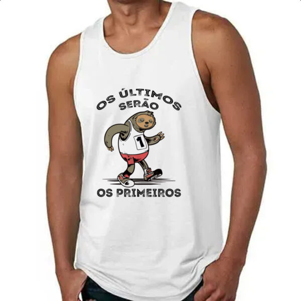 Camiseta Regata Os ultimos serao os primeiros - Imagem 4