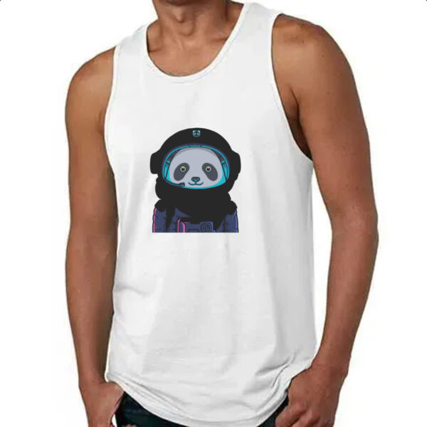 Camiseta Regata Panda astronauta cartoon - Imagem 4