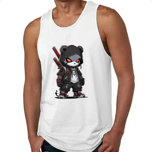 Camiseta Regata Panda chibi ninja - Imagem 4