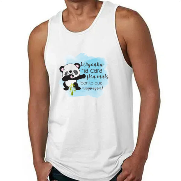 Camiseta Regata Panda vergonha na cara - Imagem 4