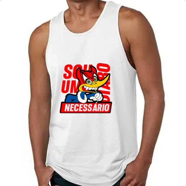 Camiseta Regata Pica Pau - Sou um diabo necessario - Imagem 4