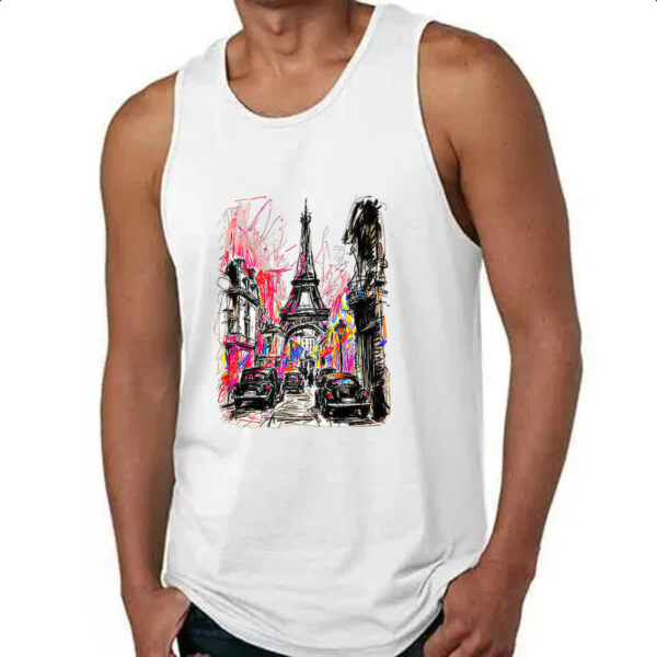 Camiseta Regata Paris street art - Imagem 4