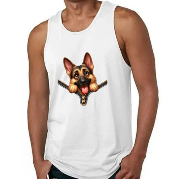 Camiseta Regata Pastor Alemao no Ziper - Imagem 4