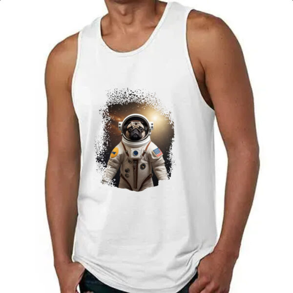 Camiseta Regata Pug astronauta - Imagem 4