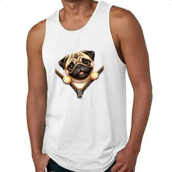 Camiseta Regata Pug no Ziper - Imagem 4