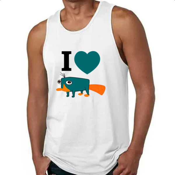 Camiseta Regata Phineas e Ferb Eu amo Perry - Imagem 4