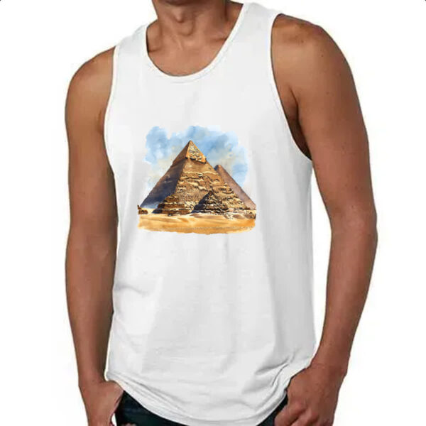 Camiseta Regata Piramide de Queops watercolor - Imagem 4