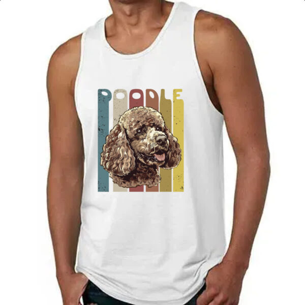 Camiseta Regata Poodle retro vintage - Imagem 4